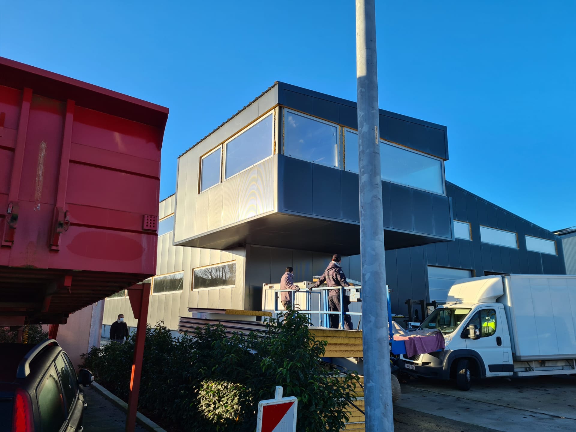 Aluprof voor industriële nieuwbouw in Diksmuide